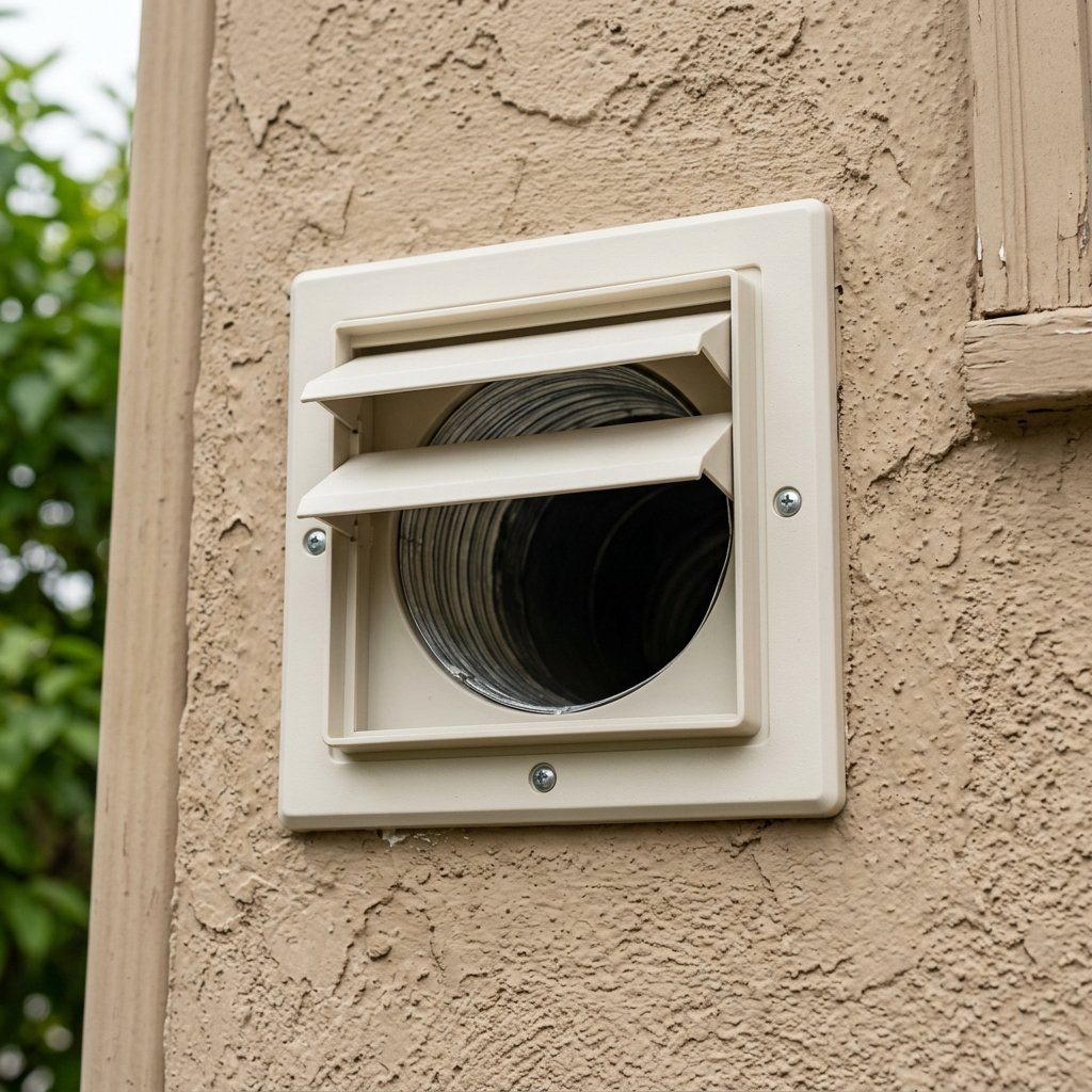 Dryer vent clear and open after lint removal